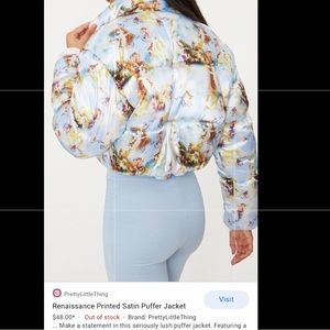 PLT cropped puffer jacket